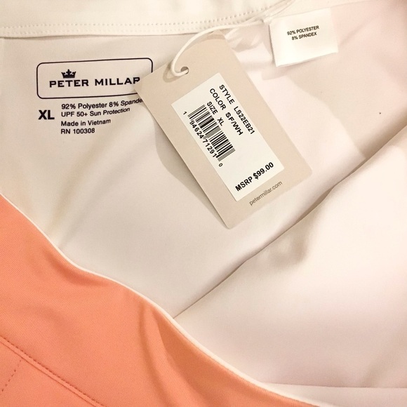Peter Millar NWT XL Sally Skort Tennis Golf Peach Women’s Stretch Active - Picture 9 of 11